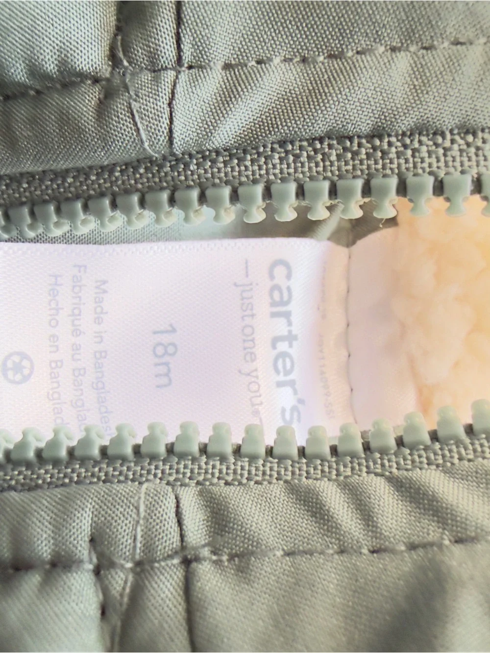 Carter’s Green Full Zip Quilted Vest Utility Outdoors 18 Months